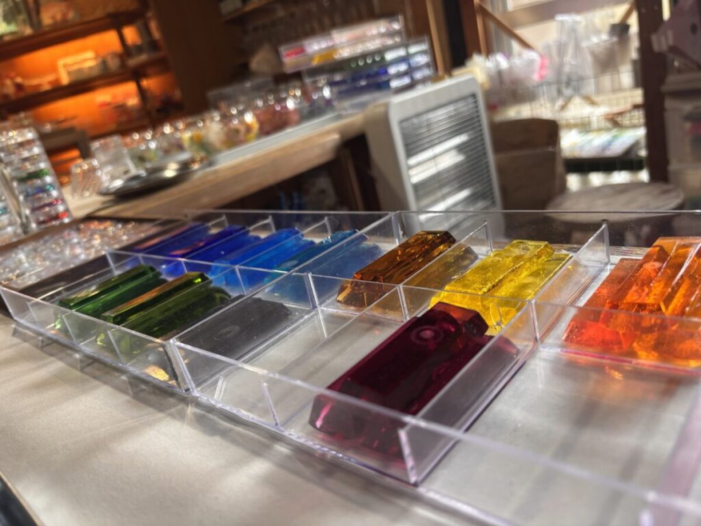 玻璃と灯り キャンドル作り5