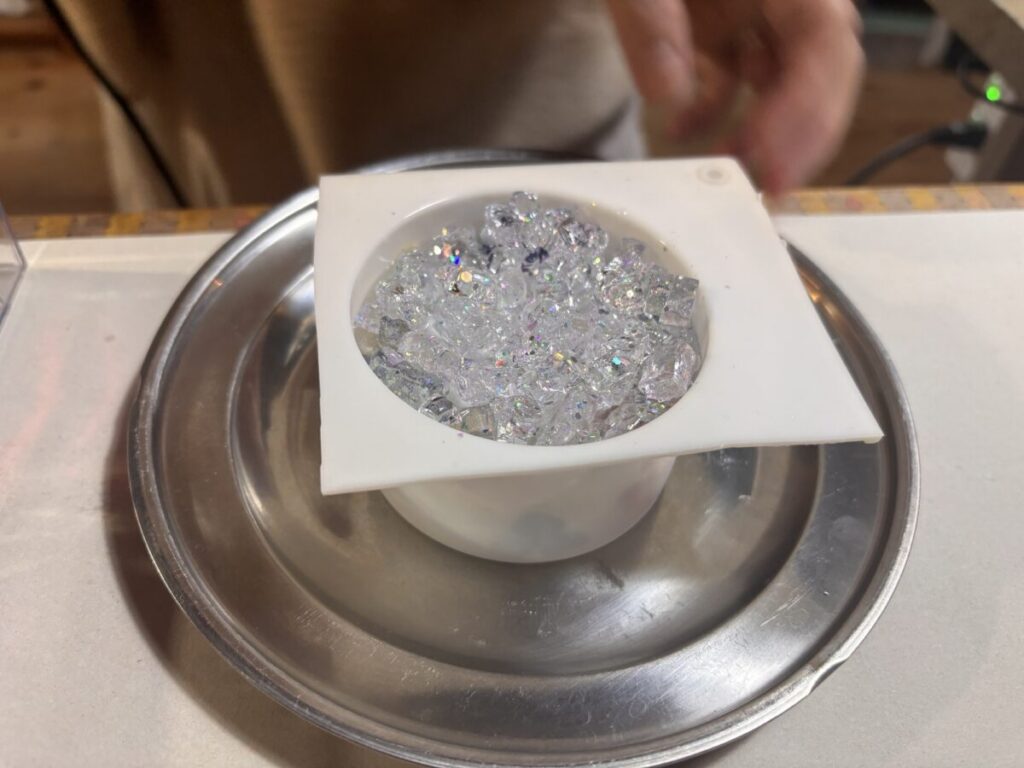 玻璃と灯り キャンドル作り4