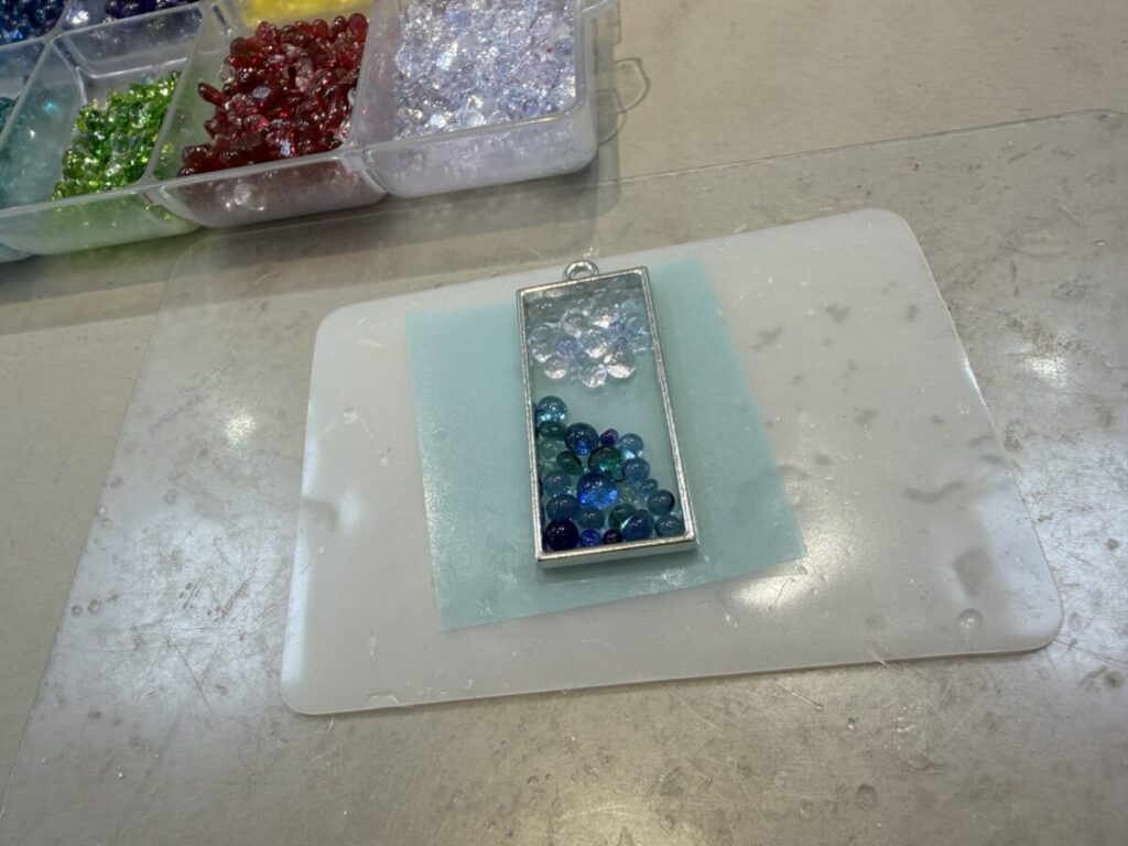 切子のかけら細工 制作3