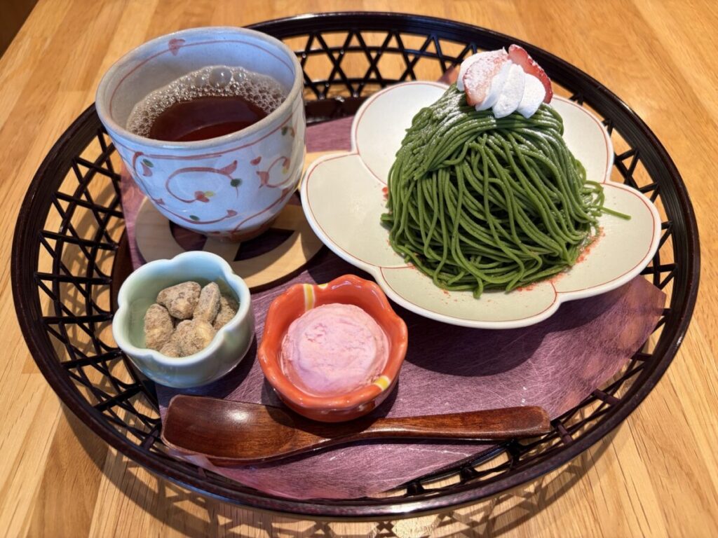 仙巌園茶寮 霧島抹茶モンブラン