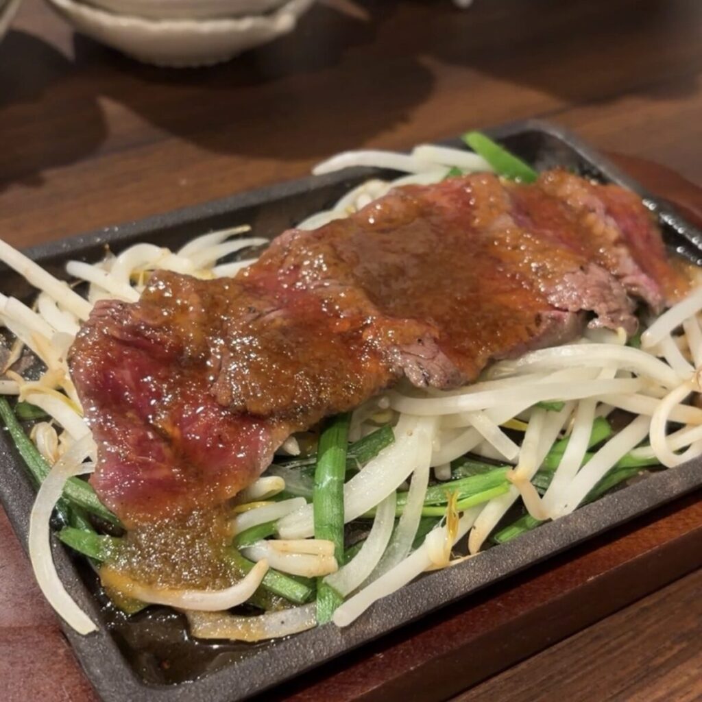 月と桷 鹿児島黒牛炙り鉄板