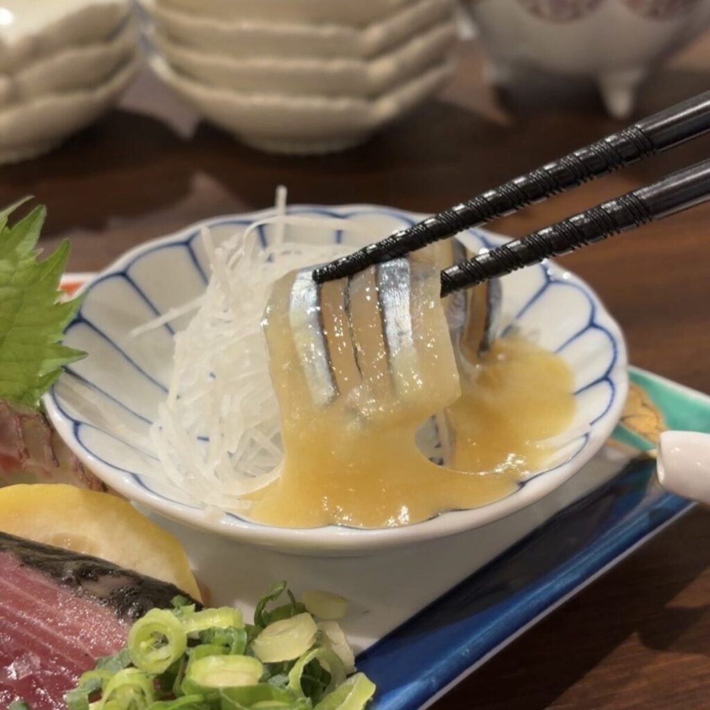 月と桷 きびなごの刺身